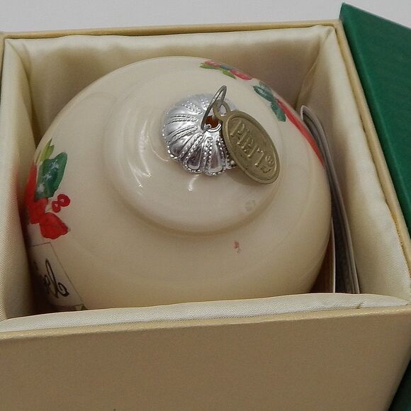 Pier 1 Imports Li Bien Santa Noel 2016 Christmas Ornament Glass 4 Inch Box - Picture 8 of 8